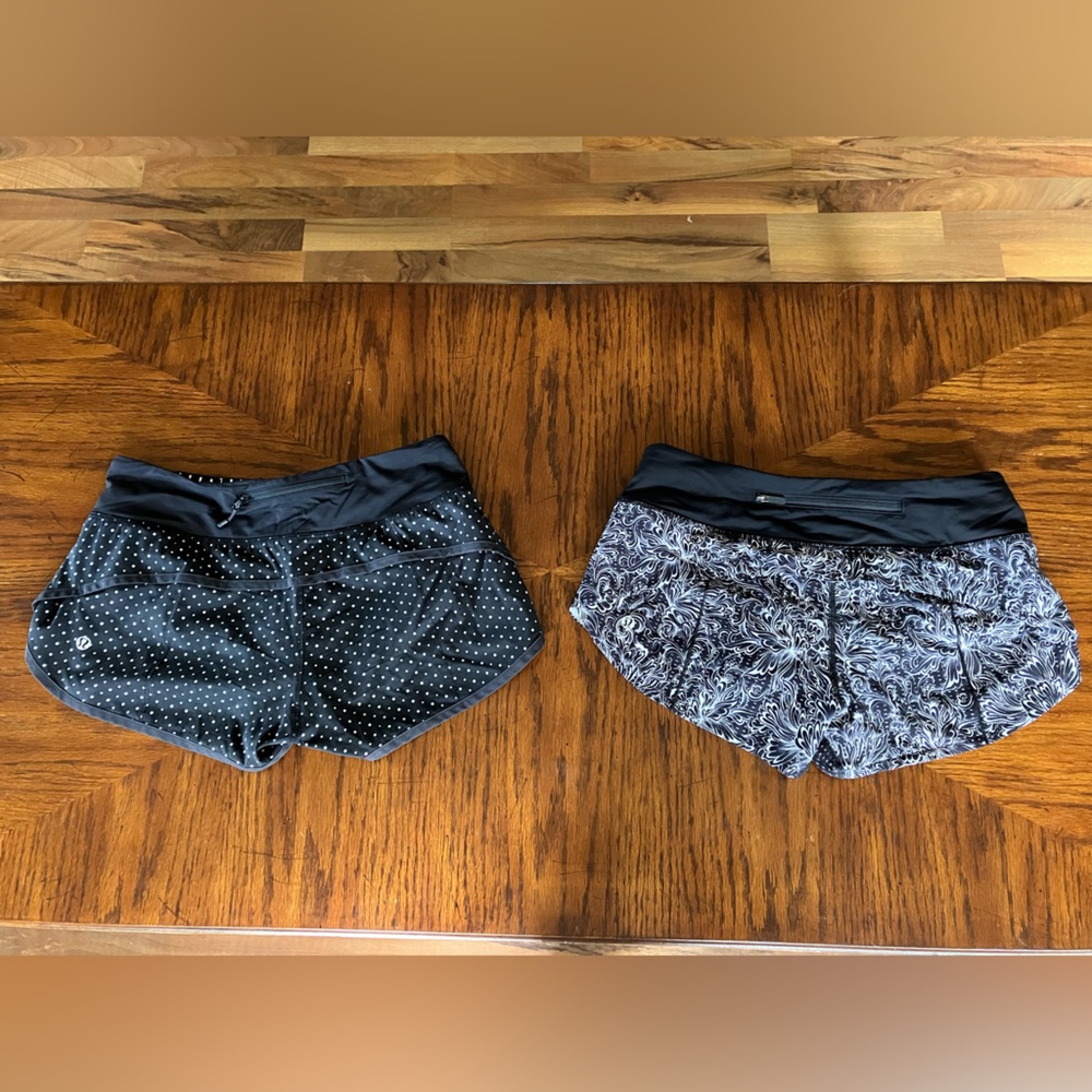 Pair of Lululemon running shorts Size 4
